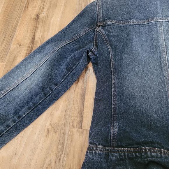 Women's Contrast Denim Jacket Size Small - Picture 7 of 10